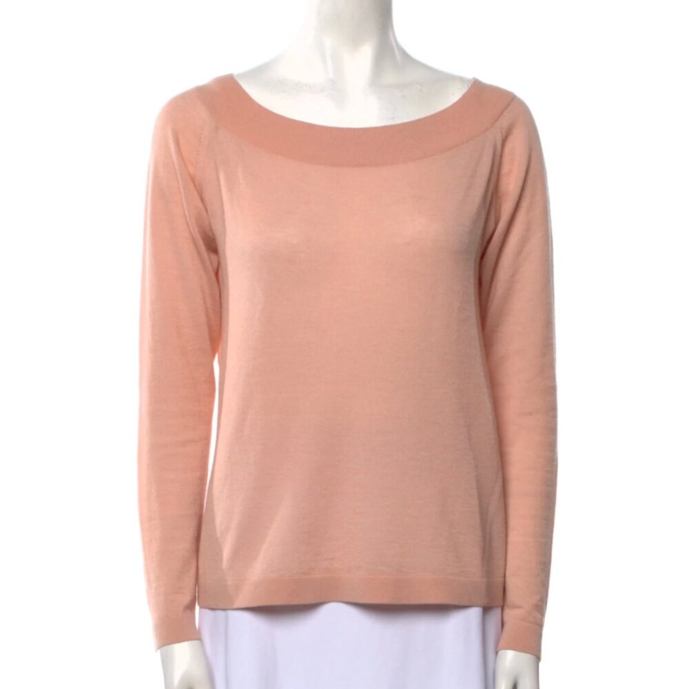 Max Mara Silk Bateau Neckline Sweatshirt